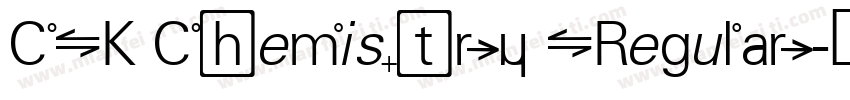 CK Chemistry Regular字体转换